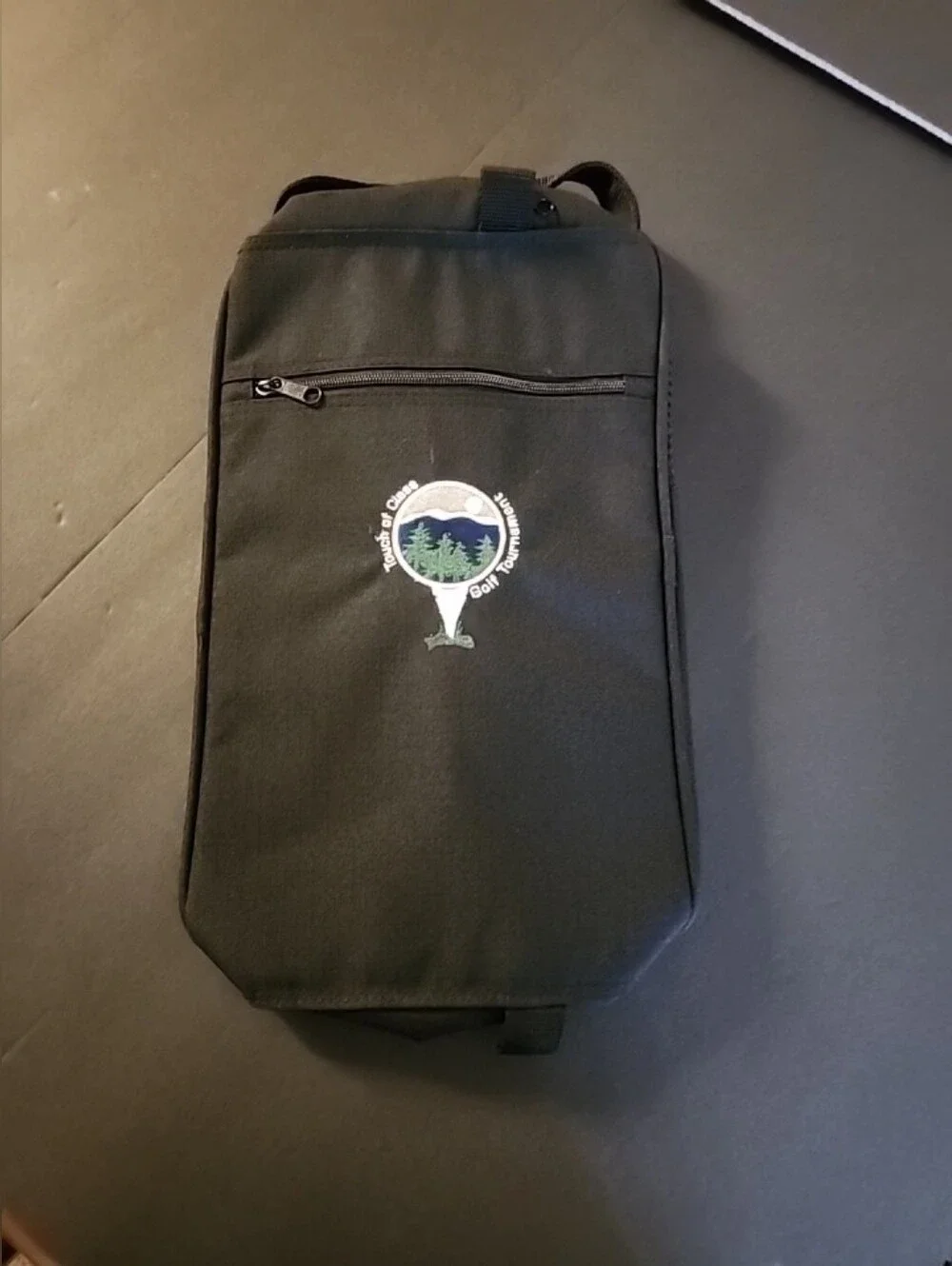 New Unbranded Golf Shoe Travel Bag, Black, With A Touch Of Class Tournament Logo